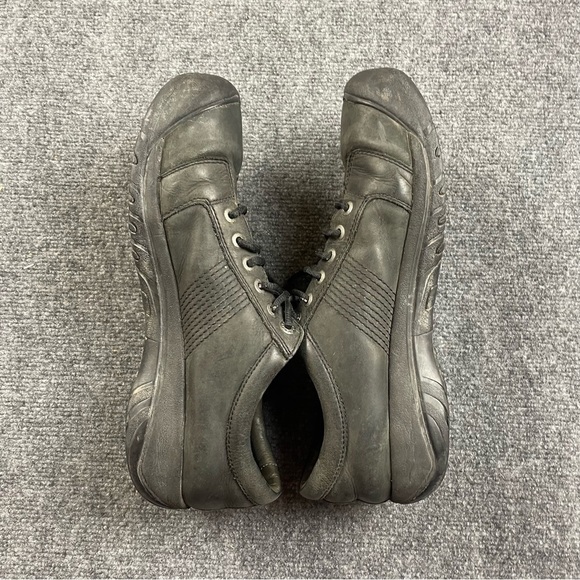 KEEN Men’s Austin Shoes Black Leather Lace Up size: 15 main image 5